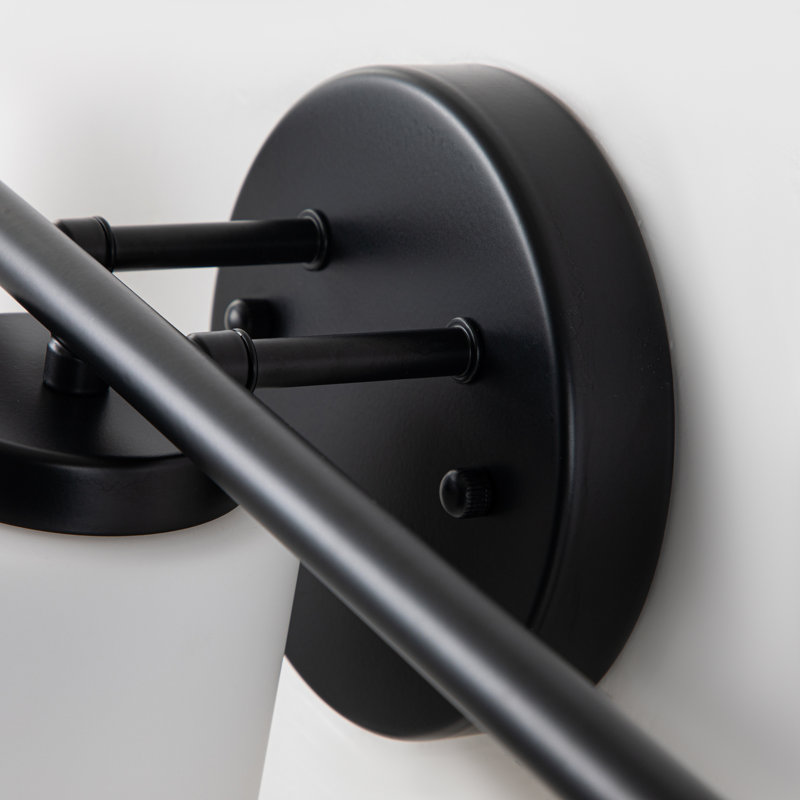 Latitude Run® Black Vintage Vanity Lighting Fixture, 3light Industrial